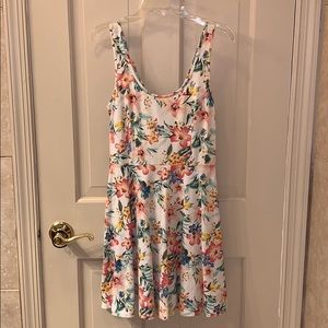 Floral Forever 21 Dress with Lace Detail